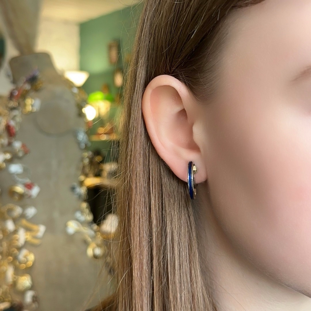 Винтажные клипсы «Ocean ring», США, 90е