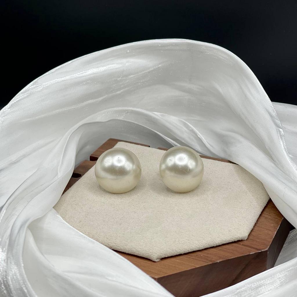 Винтажные клипсы «Ocean pearl», Japan, 70-80е