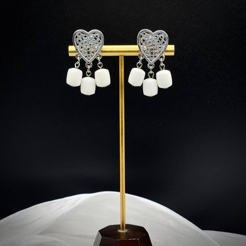 Винтажные клипсы «Pure heart», США, 90е