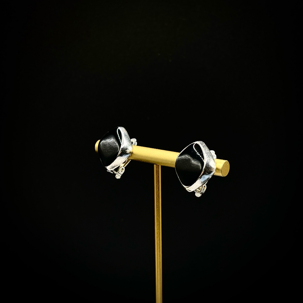 Винтажные клипсы «Отголосок ночи», США, 80-90е