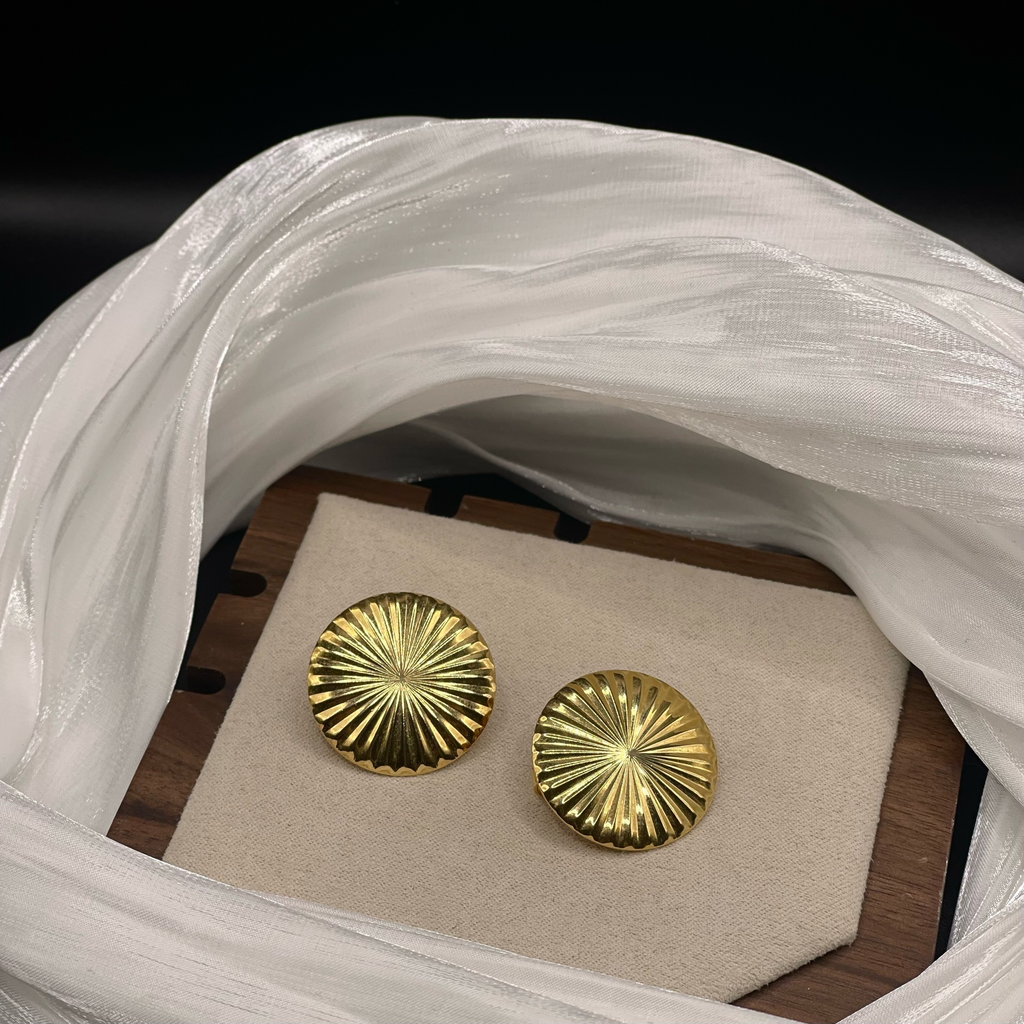 Винтажные клипсы “Solar disc”, США, 80-90е