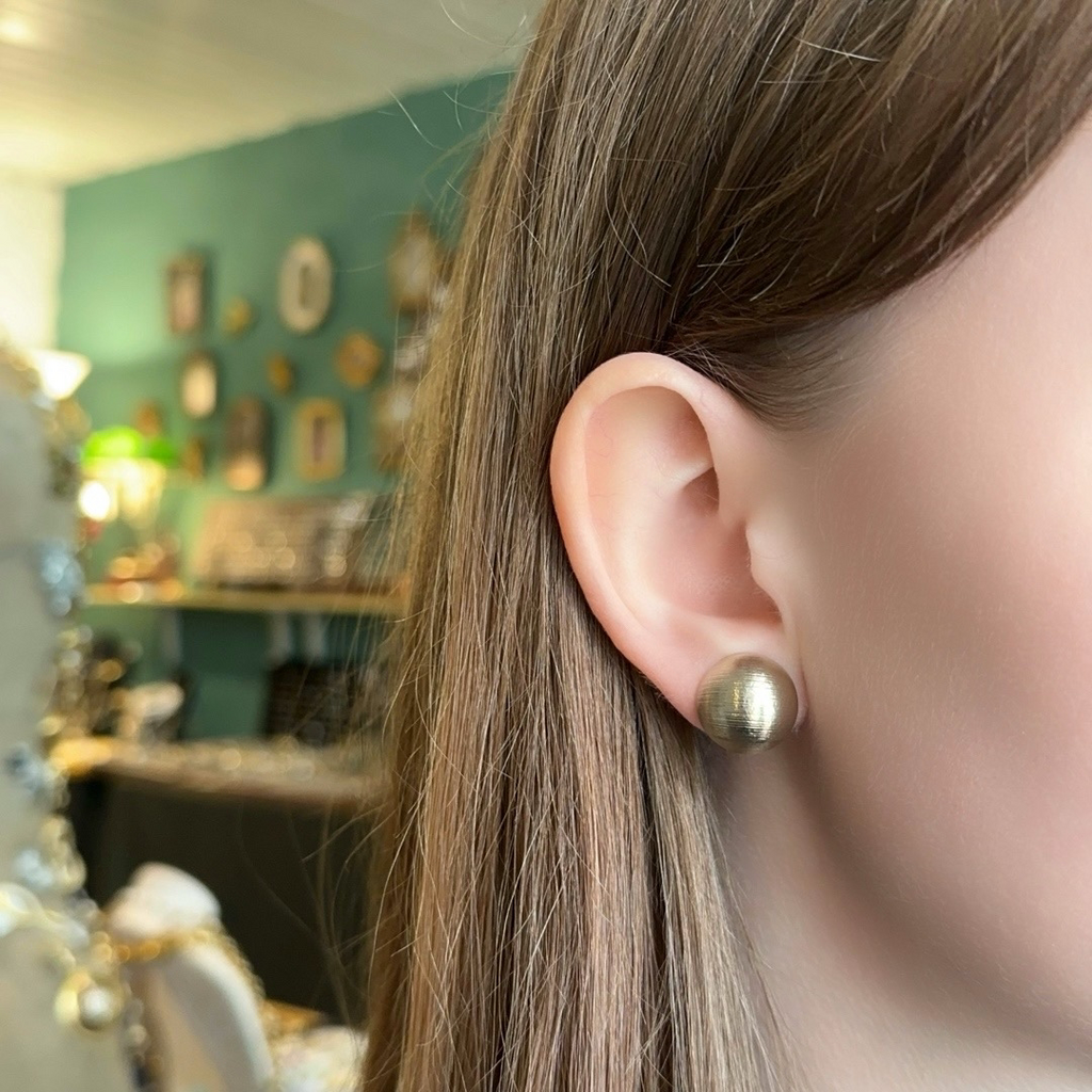 Винтажные клипсы “Golden reflection”, США, 80-90е