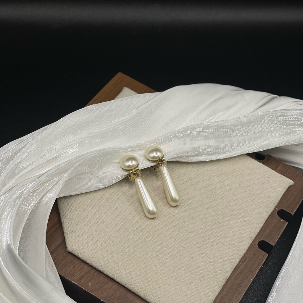 Винтажные клипсы «Слезы океана», США, 80-90е