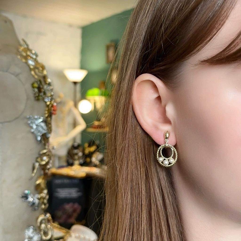 Винтажные клипсы “Royal accessory”, США, 80-90е