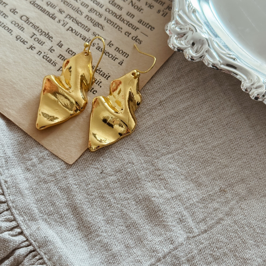 Серьги “Liquid metal”