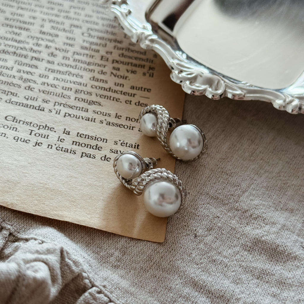 Серьги «Жемчужный орнамент»