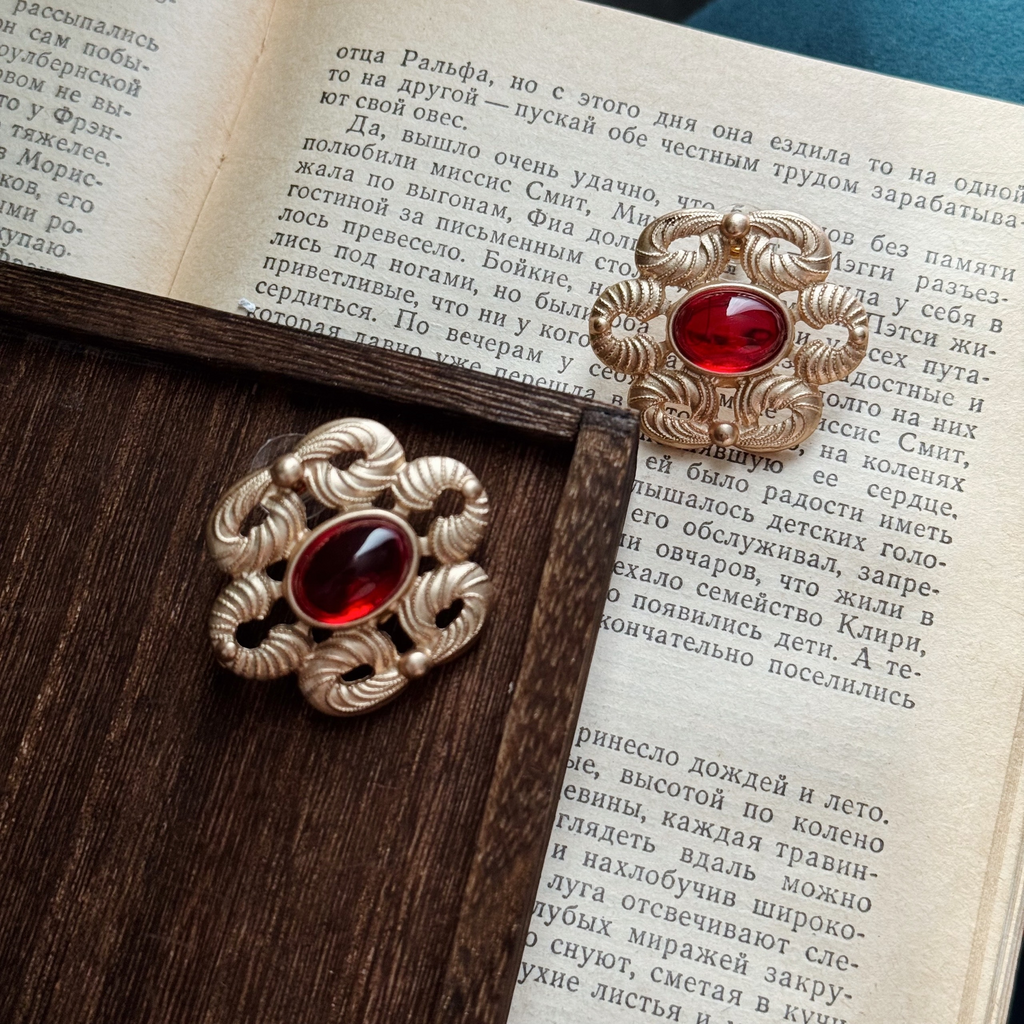 Серьги “Scarlet bloom”