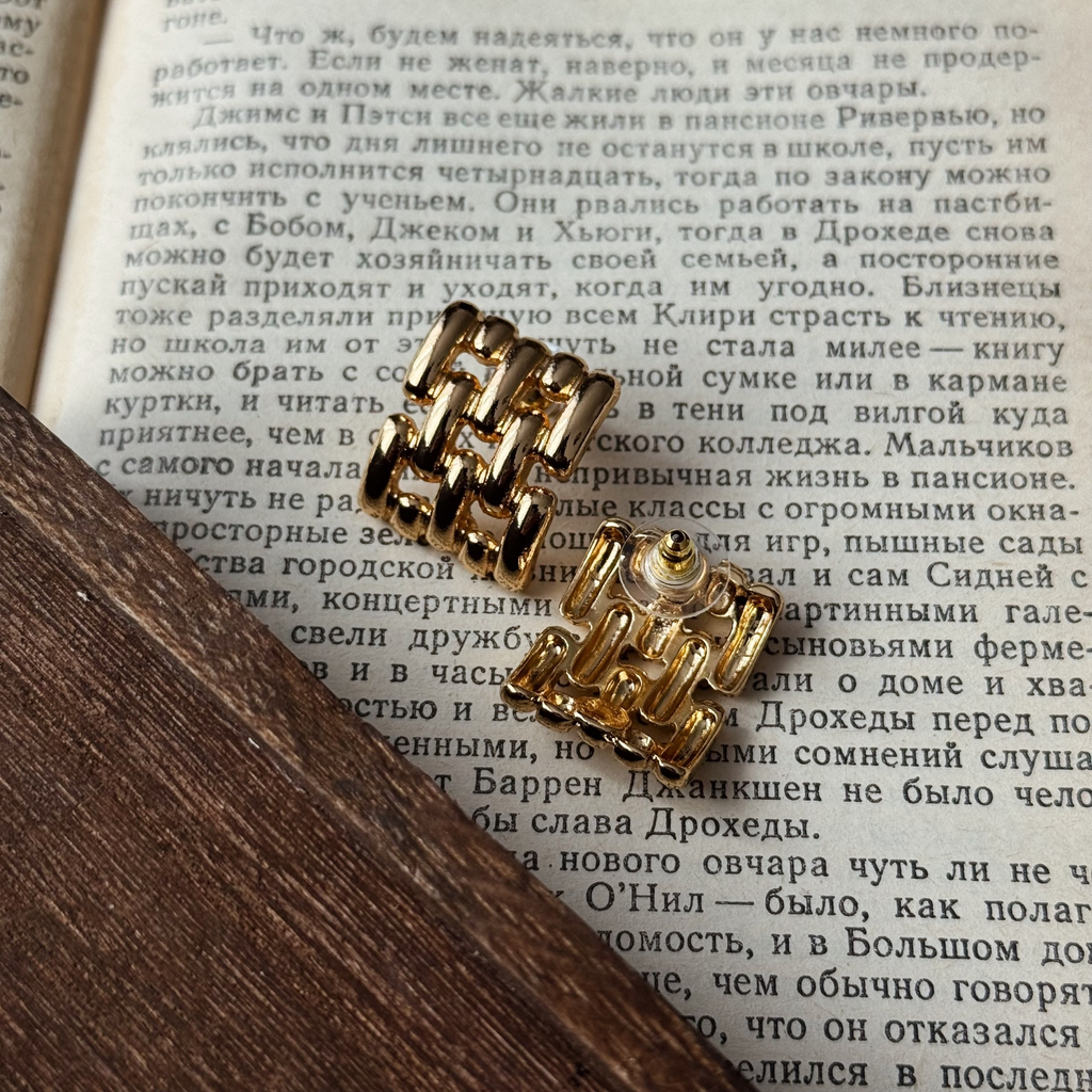 Серьги “Golden chains”