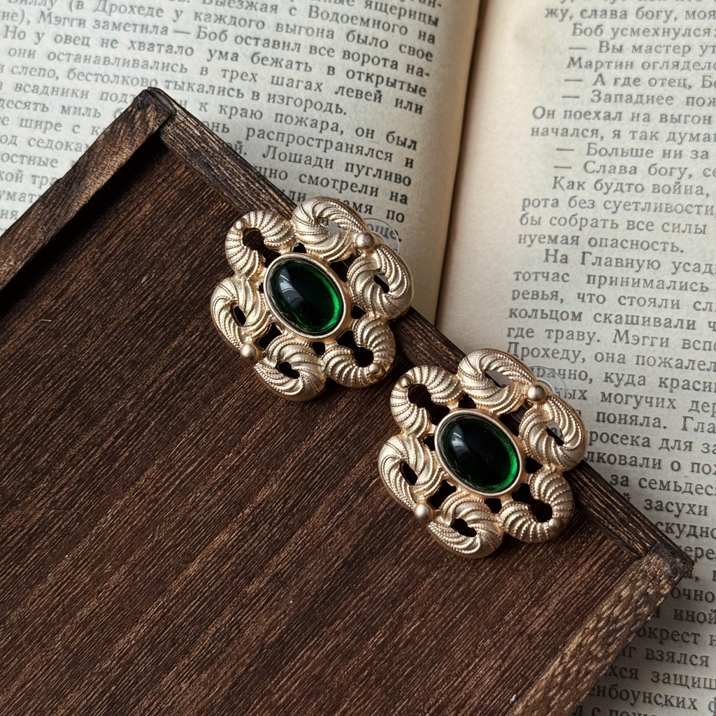 Серьги «Изумрудный свет»