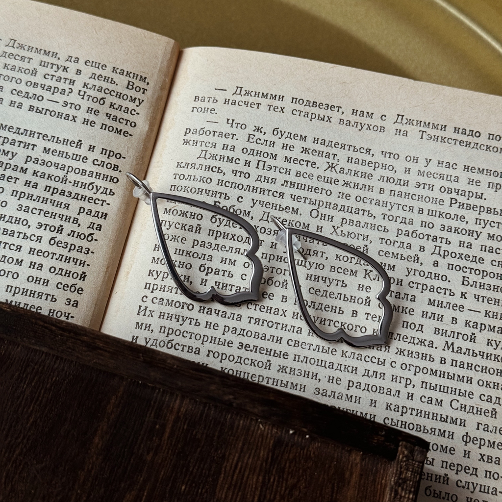 Серьги «Резные контуры»