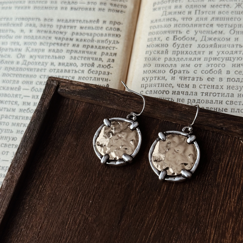 Серьги “Cast in steel”