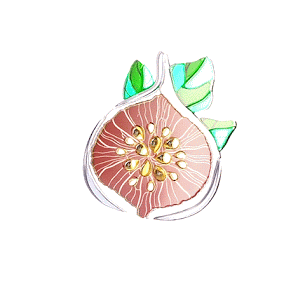 Брошь Инжир