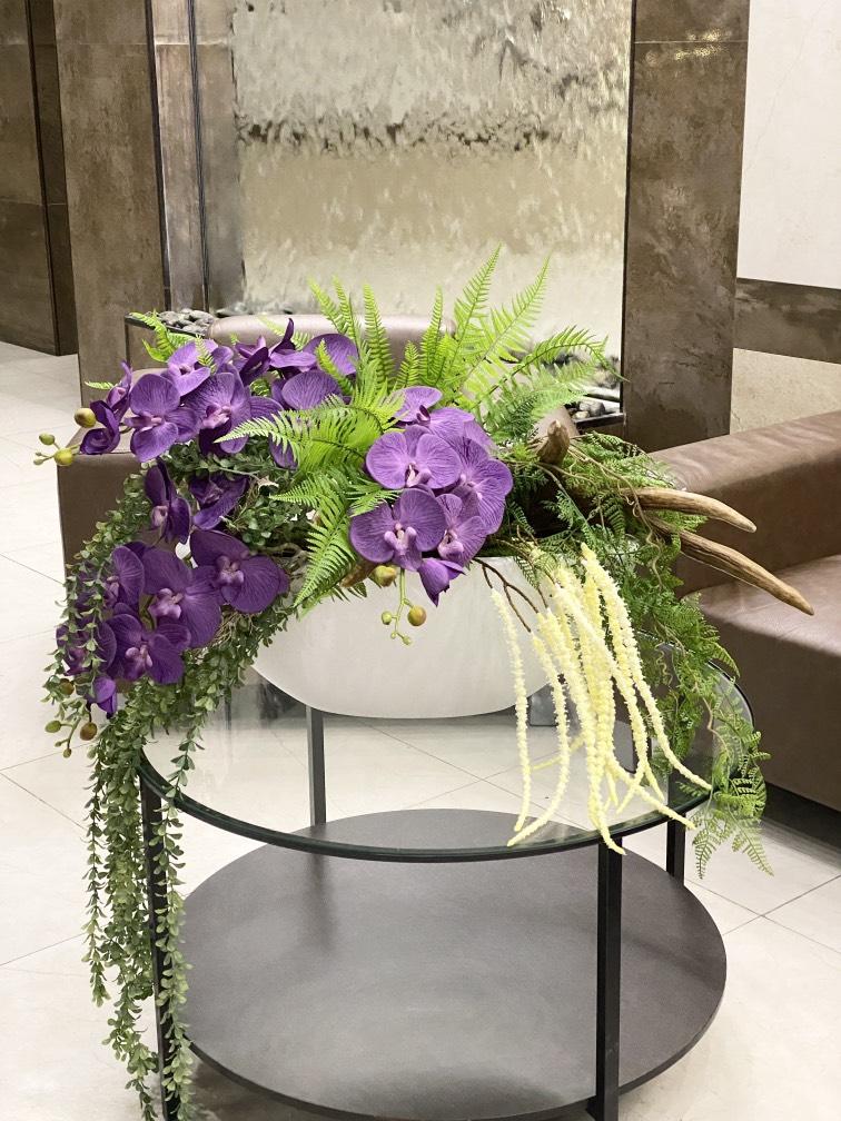 Экзотическая орхидея для интерьера искусственная №238