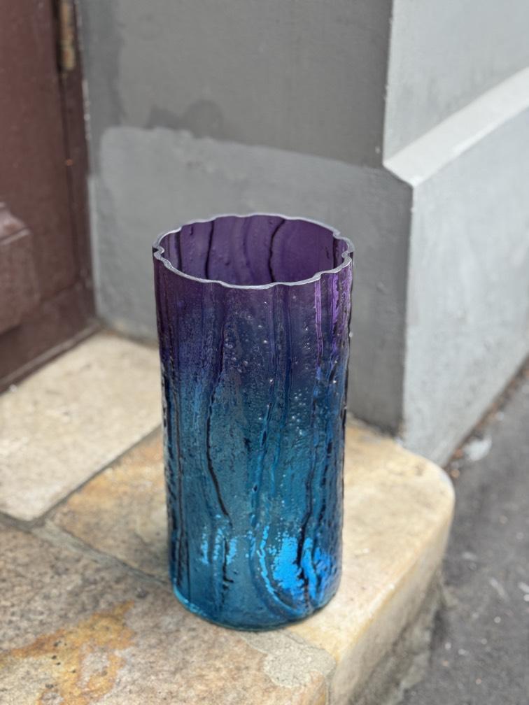 Ваза синяя в ассортименте №245