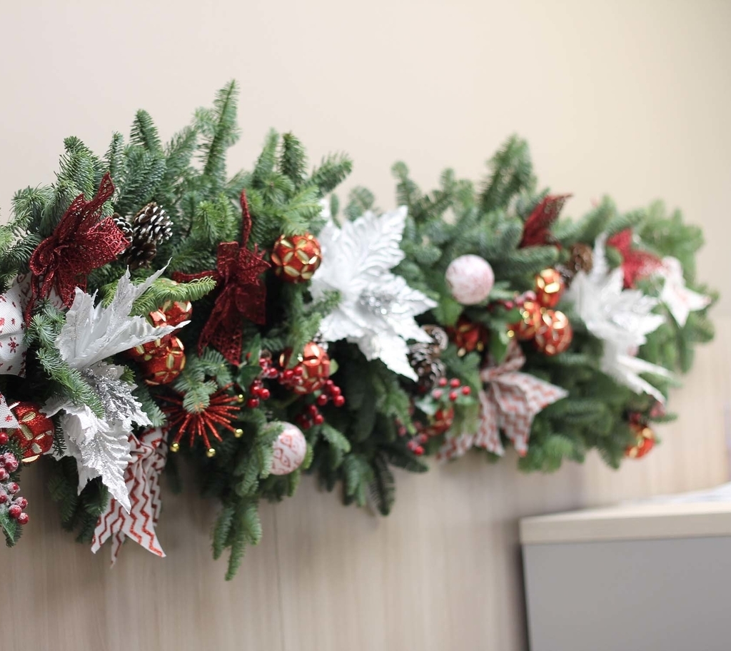 Новогодняя настенная гирлянда 150 см №362