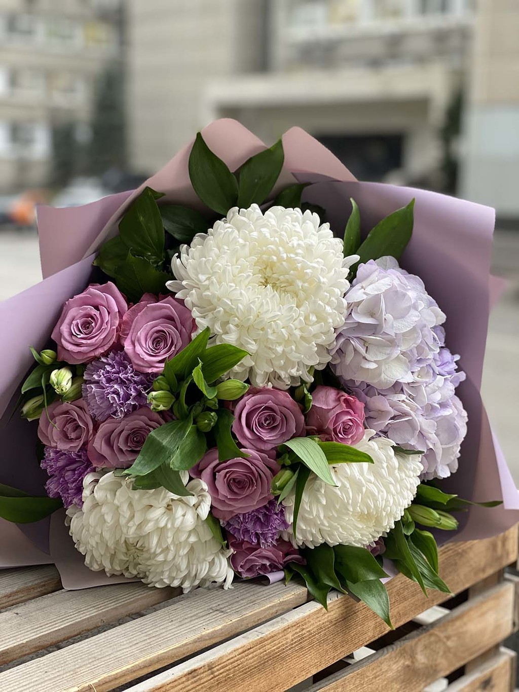 фиолетовый букет