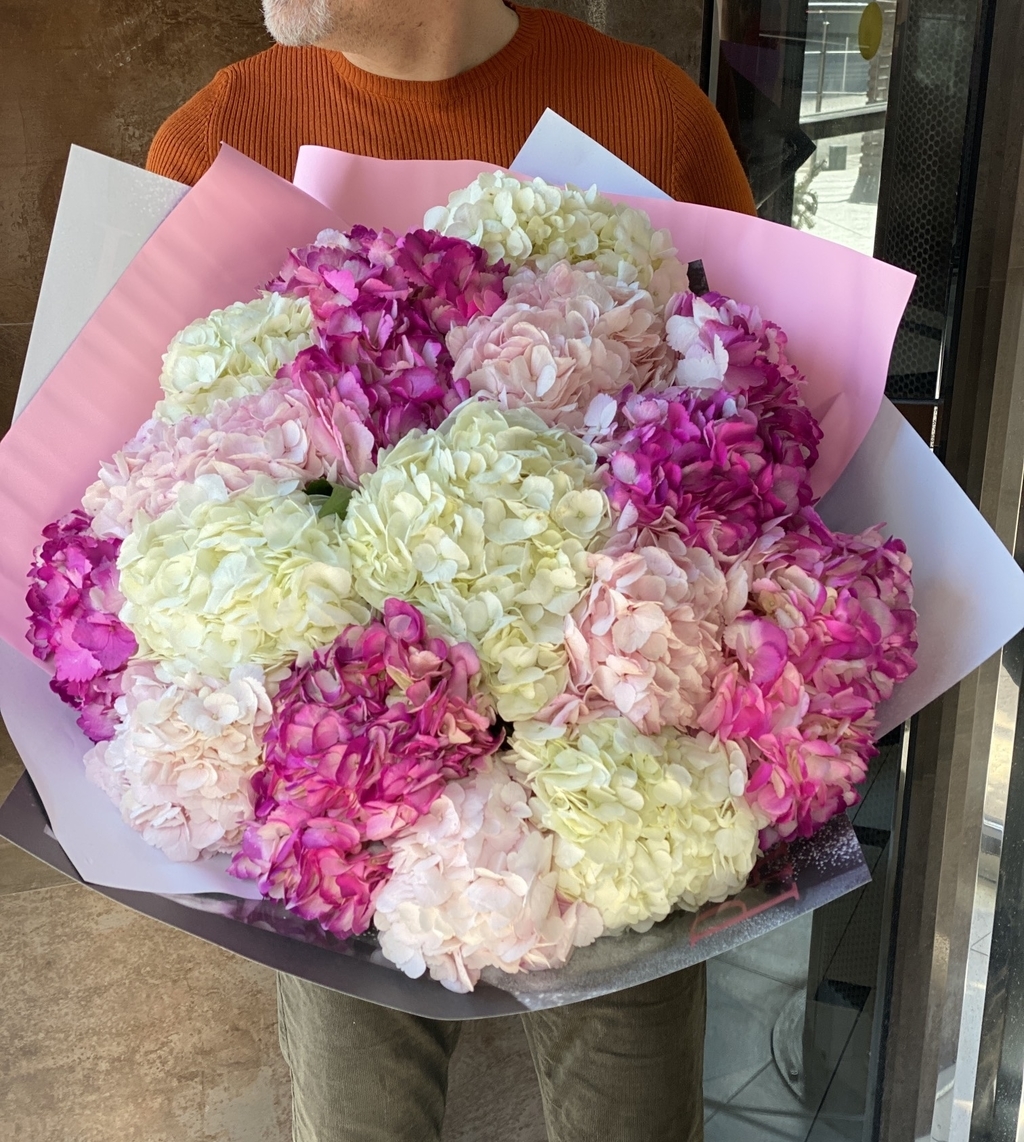 Букет из Гортензии 19 шт №590