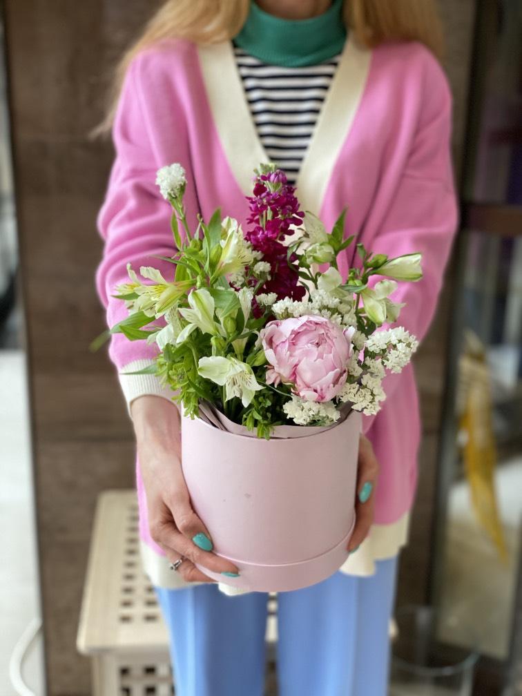 Пион с летними цветами №836