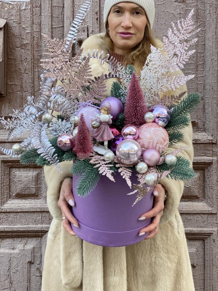 Розовый новогодний Сад иск №907