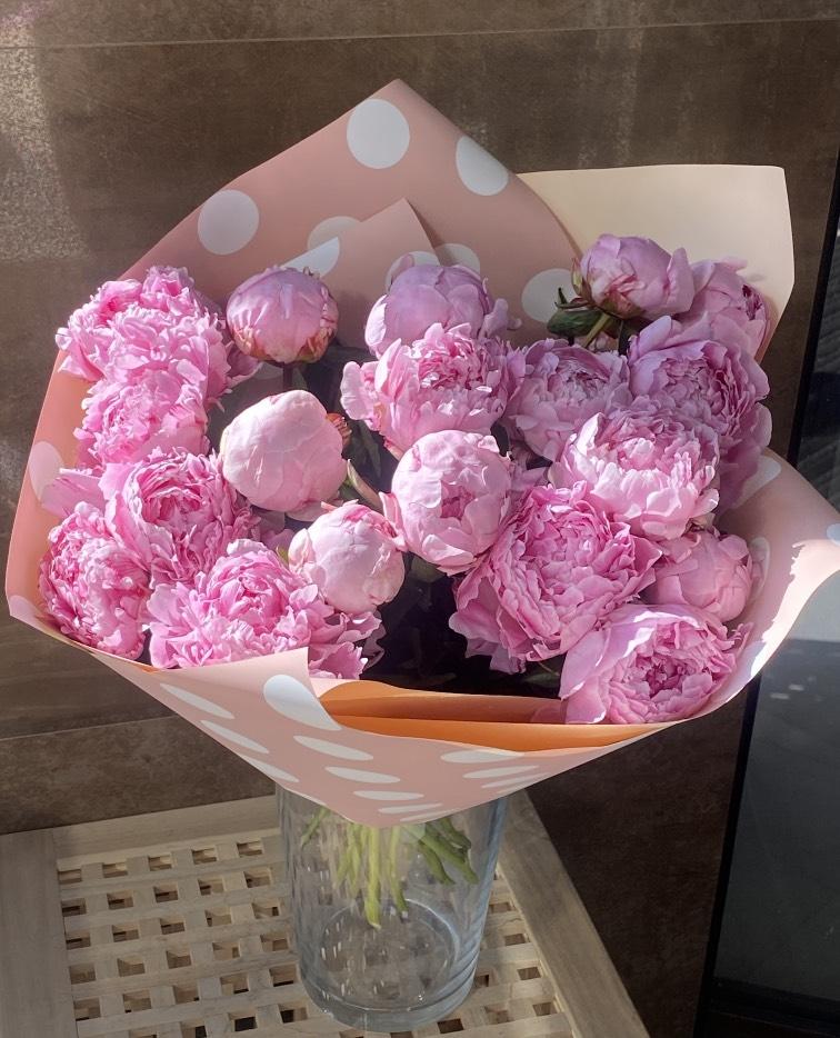 Розовые пионы №1008