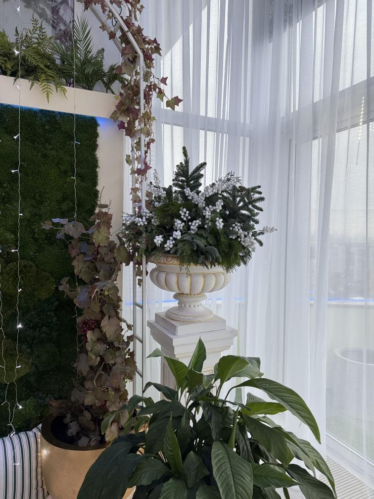 НГ композиция Нежность зимы 60*60 см №1251