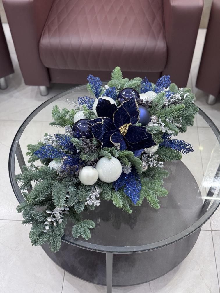 НГ композиция Синяя птица 70*30 см №1269