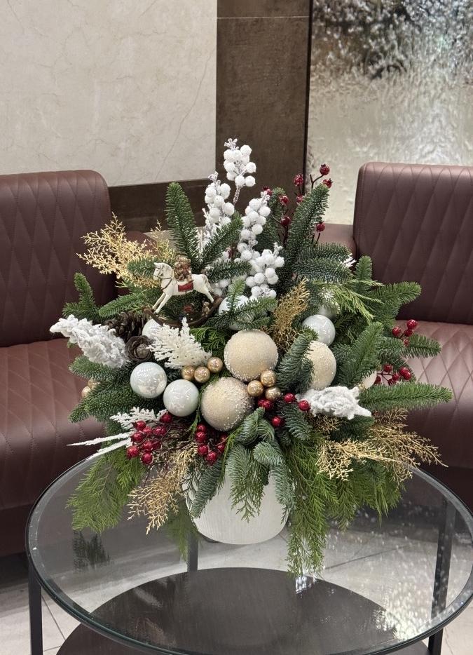 НГ композиция Алые ягодки №1280