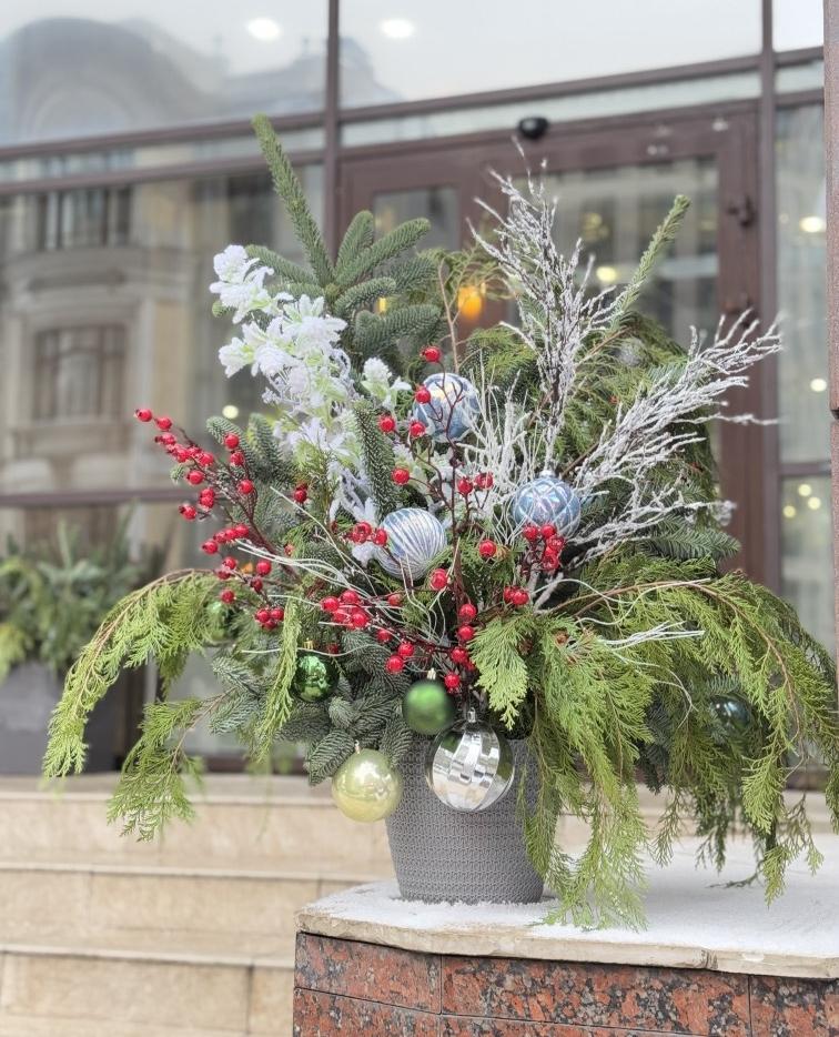 НГ композиция Домашняя Интерьерная 60*50 см №1291