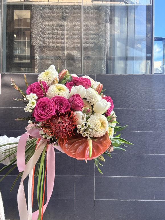 Свадебный букет с Белой Момоко №1311