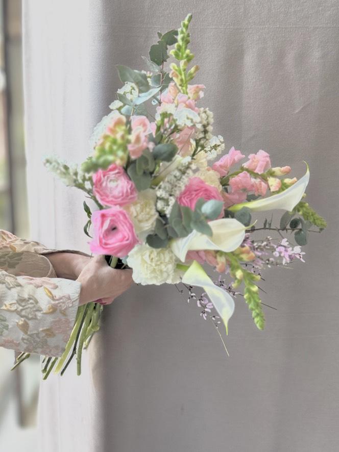 Свадебный букет из сезонных цветов №1320