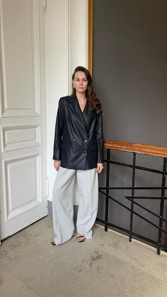 Жакет двубортный SELFMADE в полоску, 44