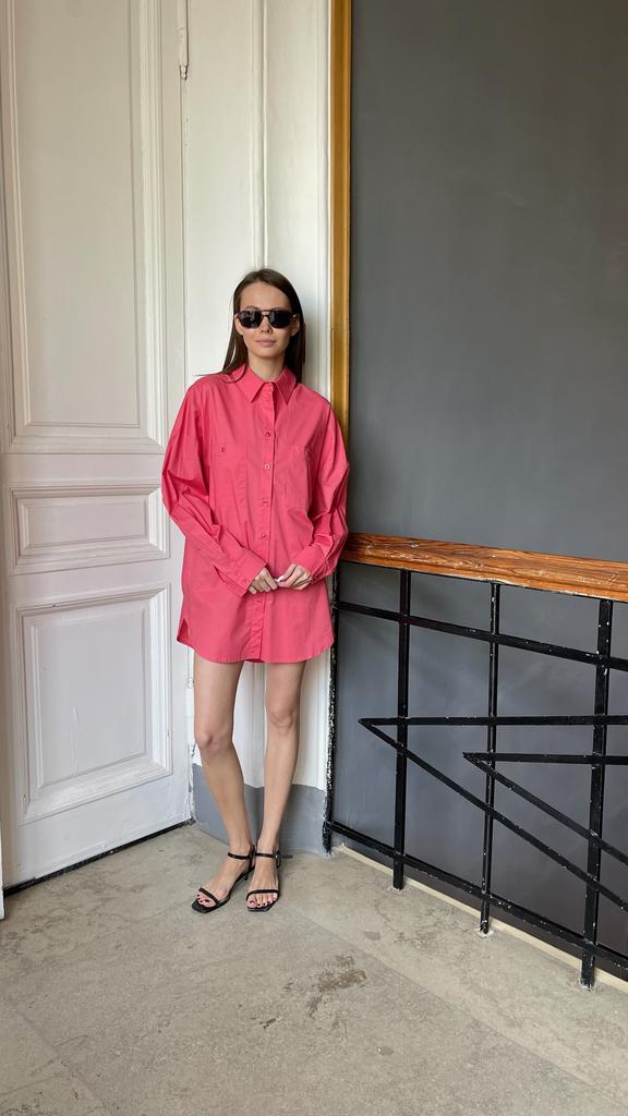 Рубашка розовая SELFMADE, one size