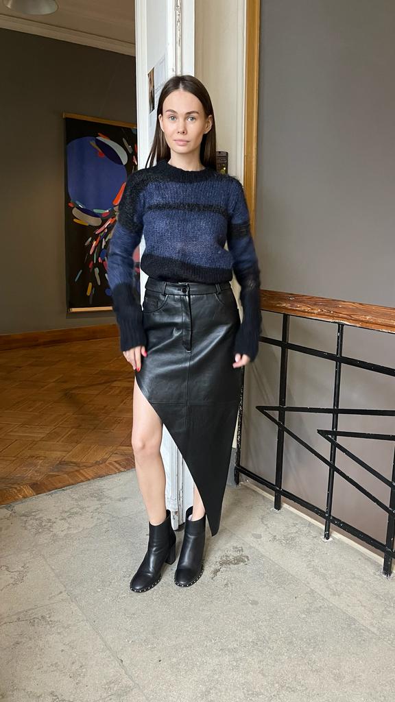 Джемпер черно-синий Joseph, S