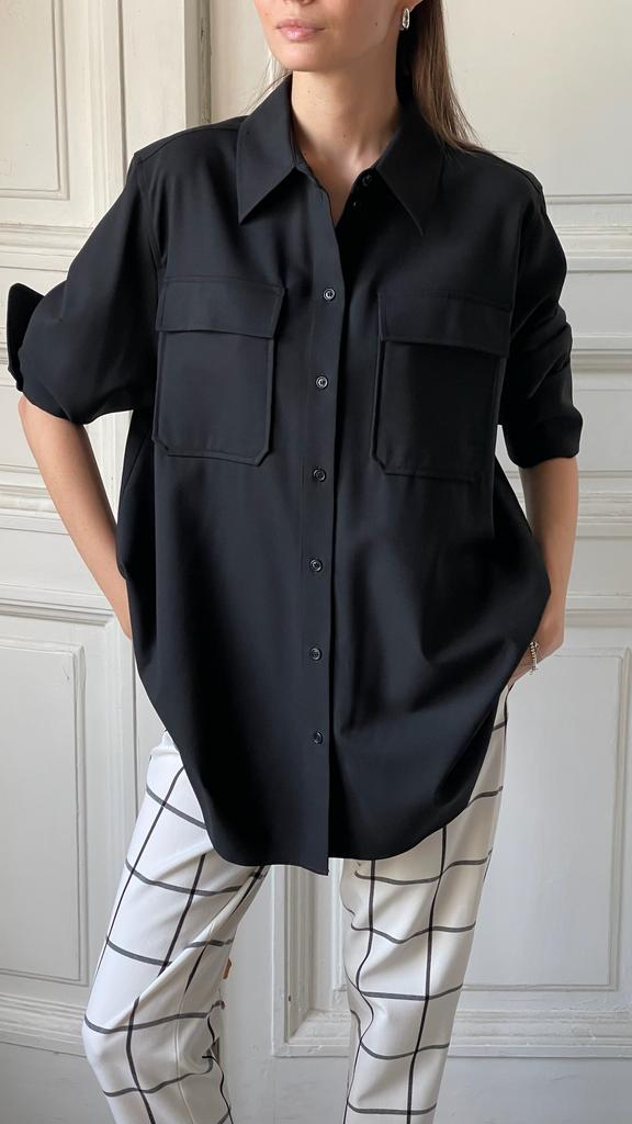 Рубашка COS черная,