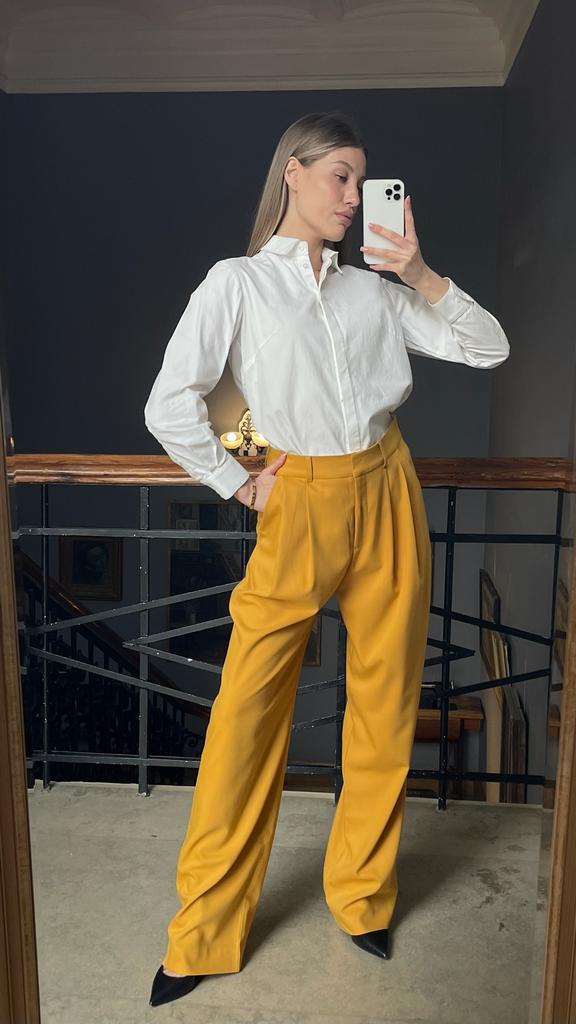 Брюки USHATAVA желтые, S