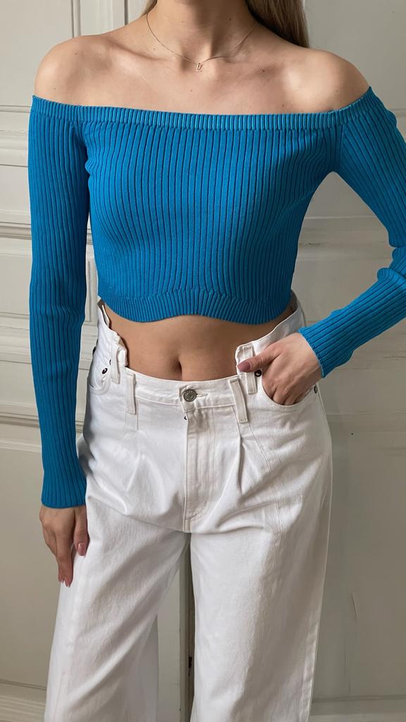 Топ Brusnika голубой, M