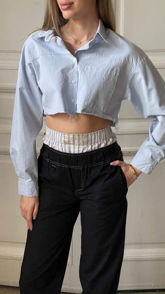 Кроп-рубашка Look online, S