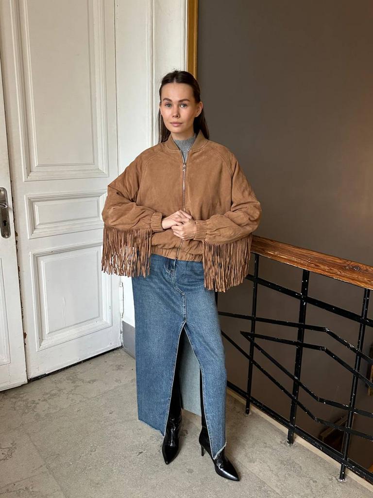 Бомбер замшевый 2MOOD