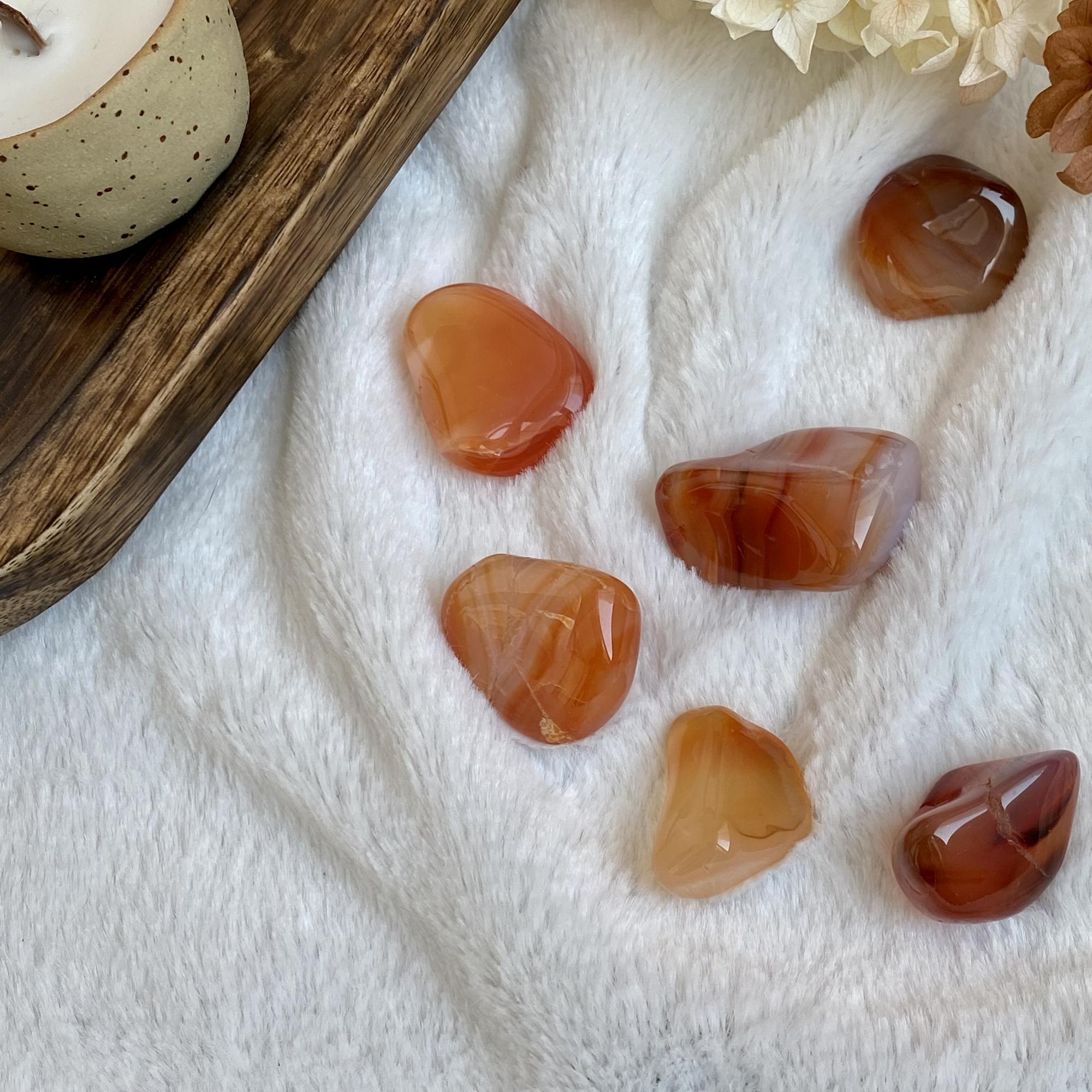 Галтовка огненного агата