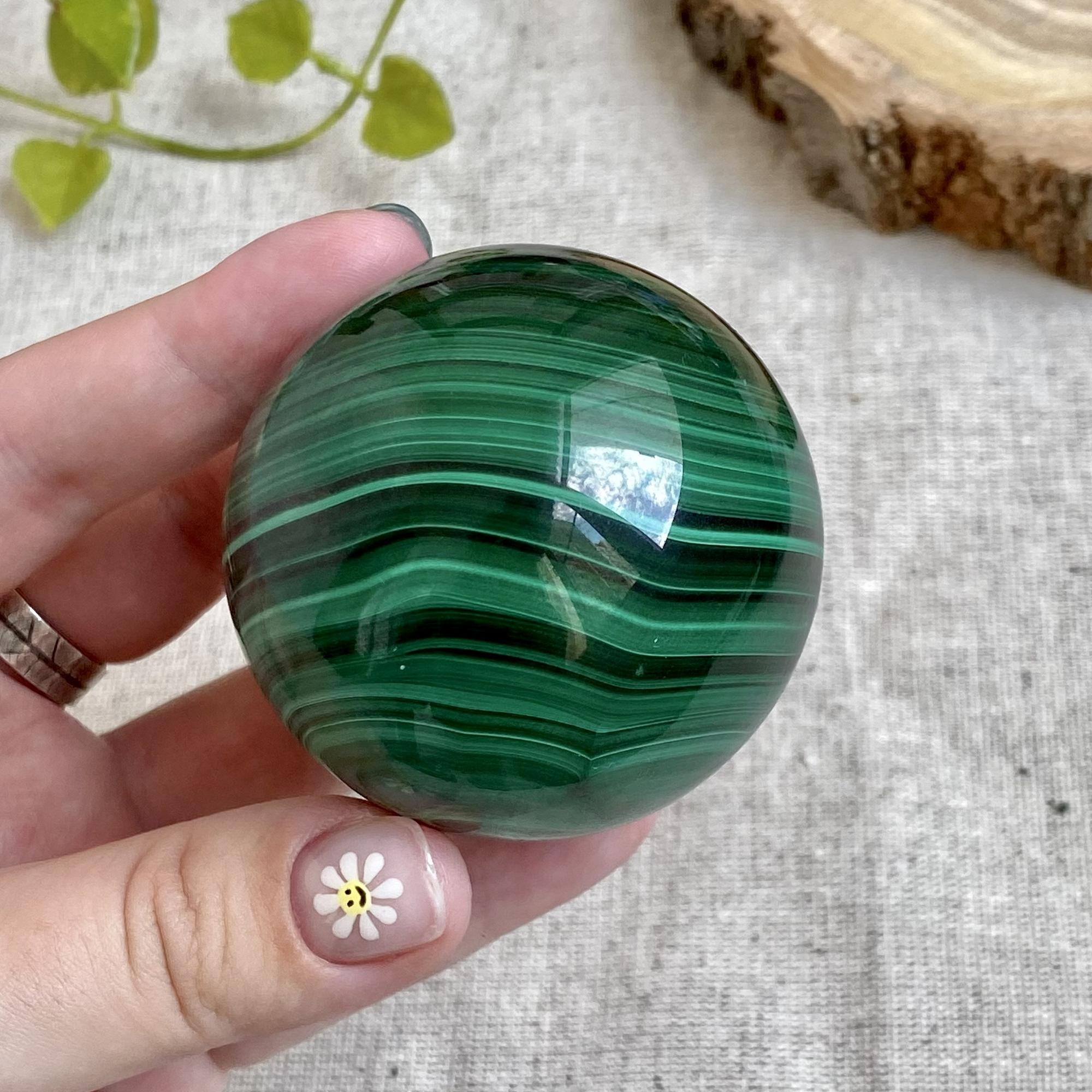 Шар из малахита (L)