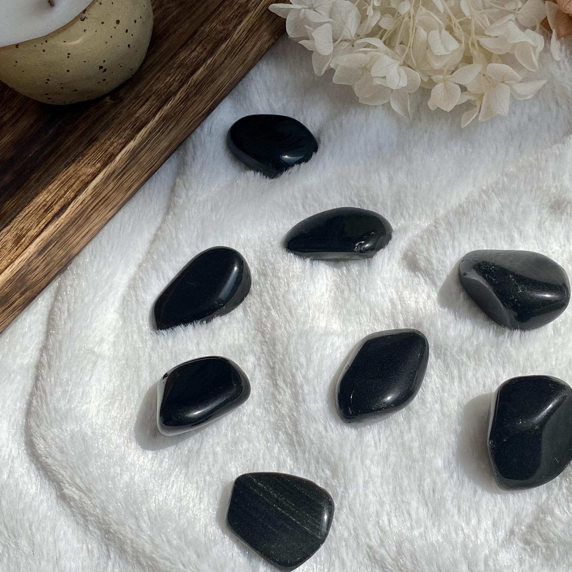 Галтовка обсидиана