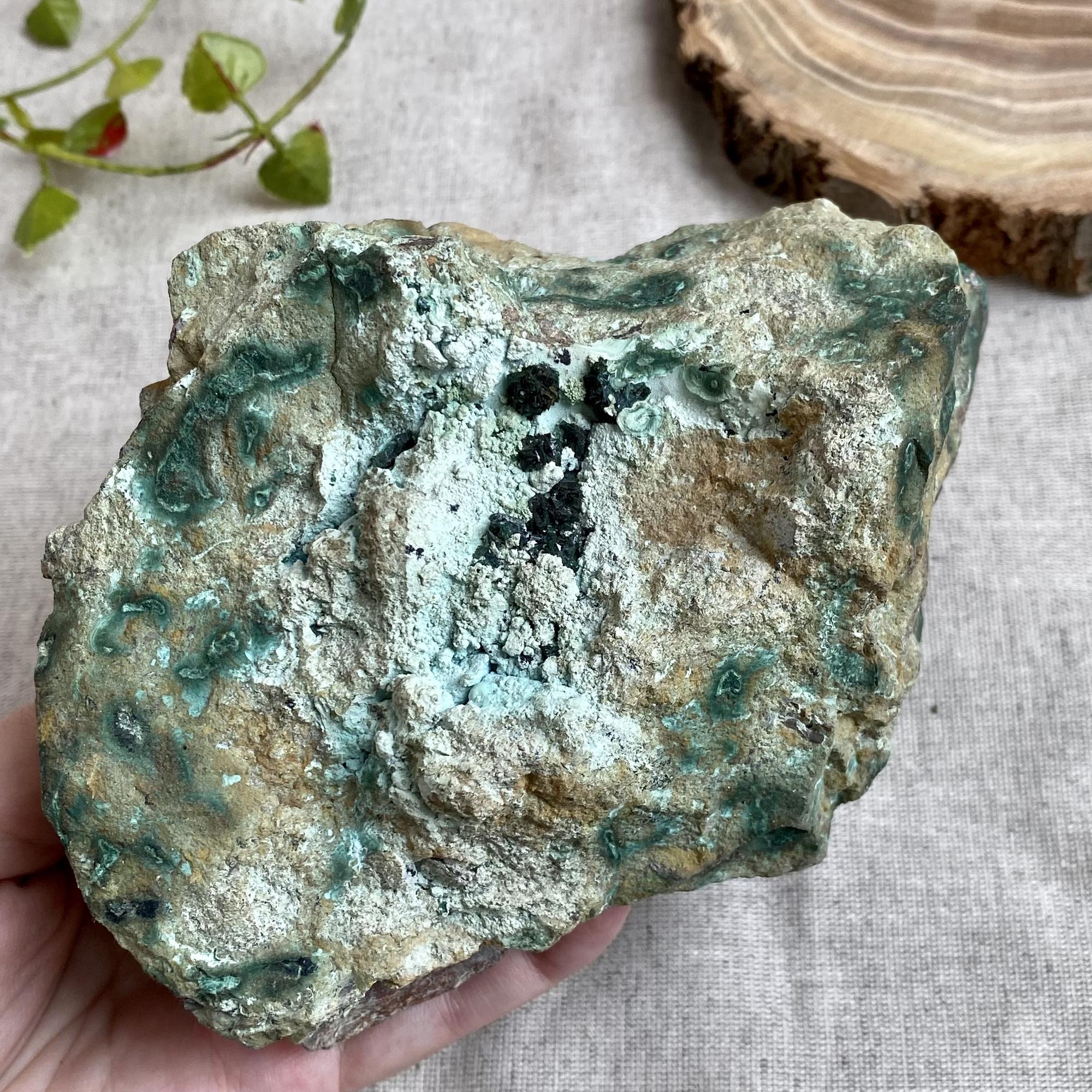 Хризоколла с малахитом