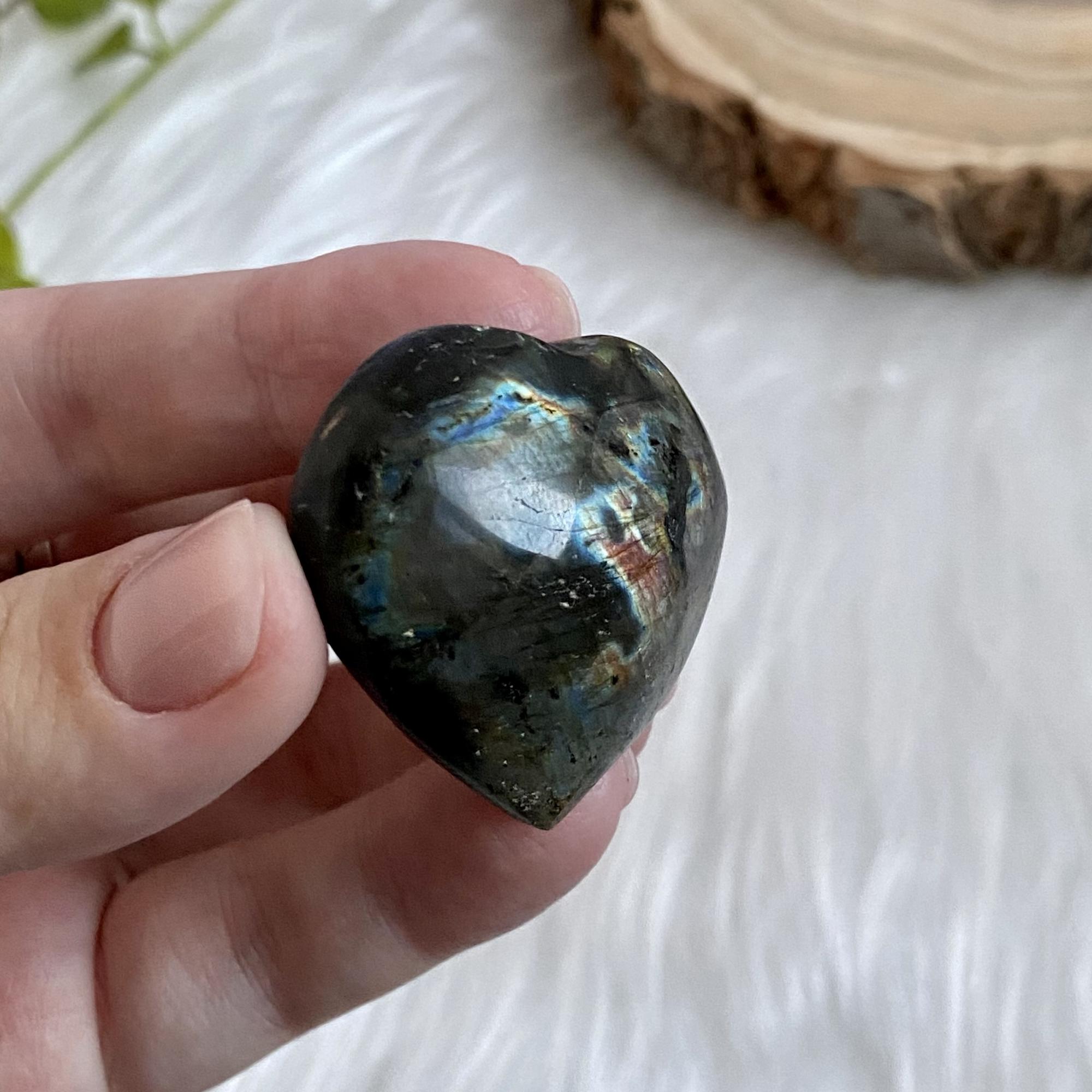 Сердечко из лабрадорита