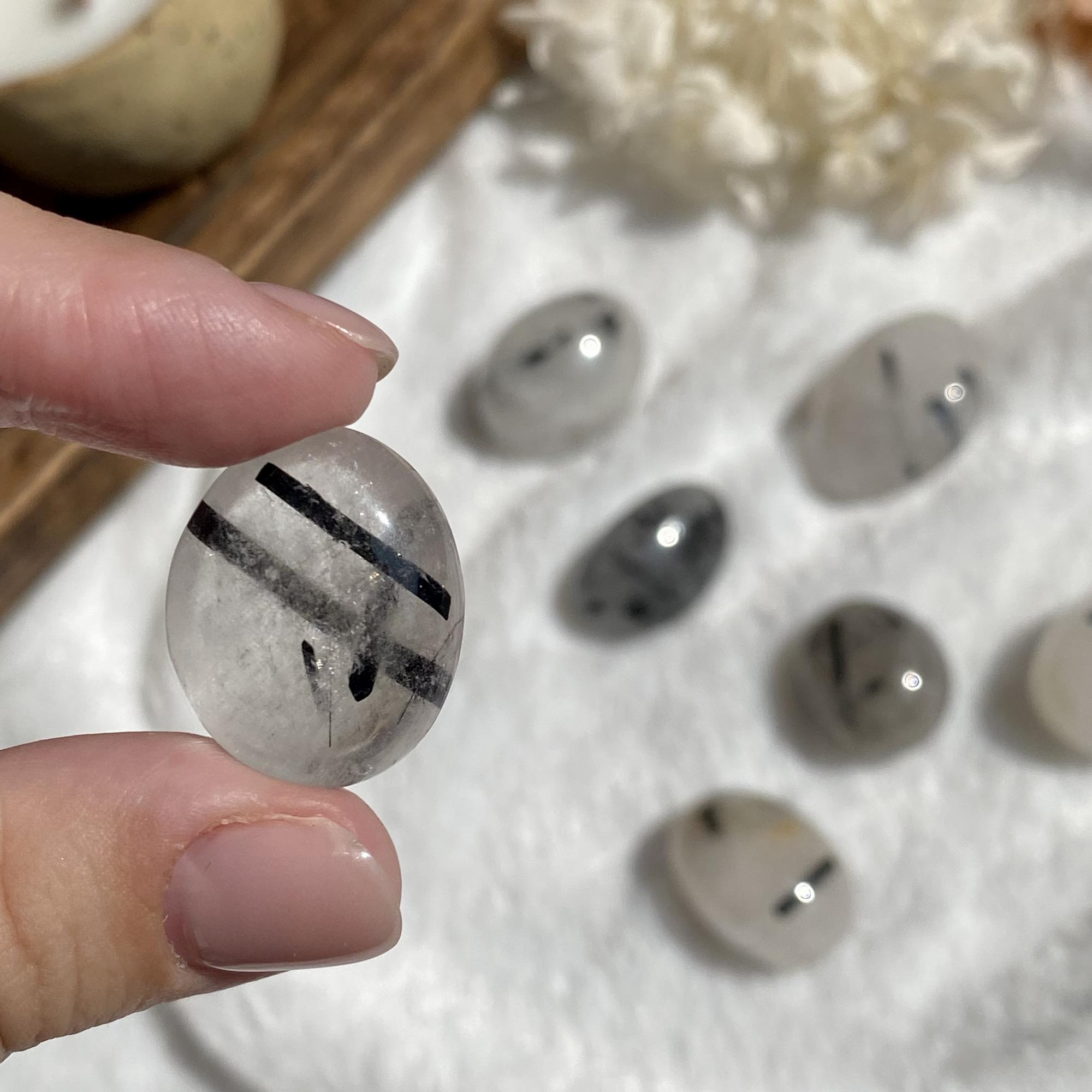 Галтовка кварца-волосатика