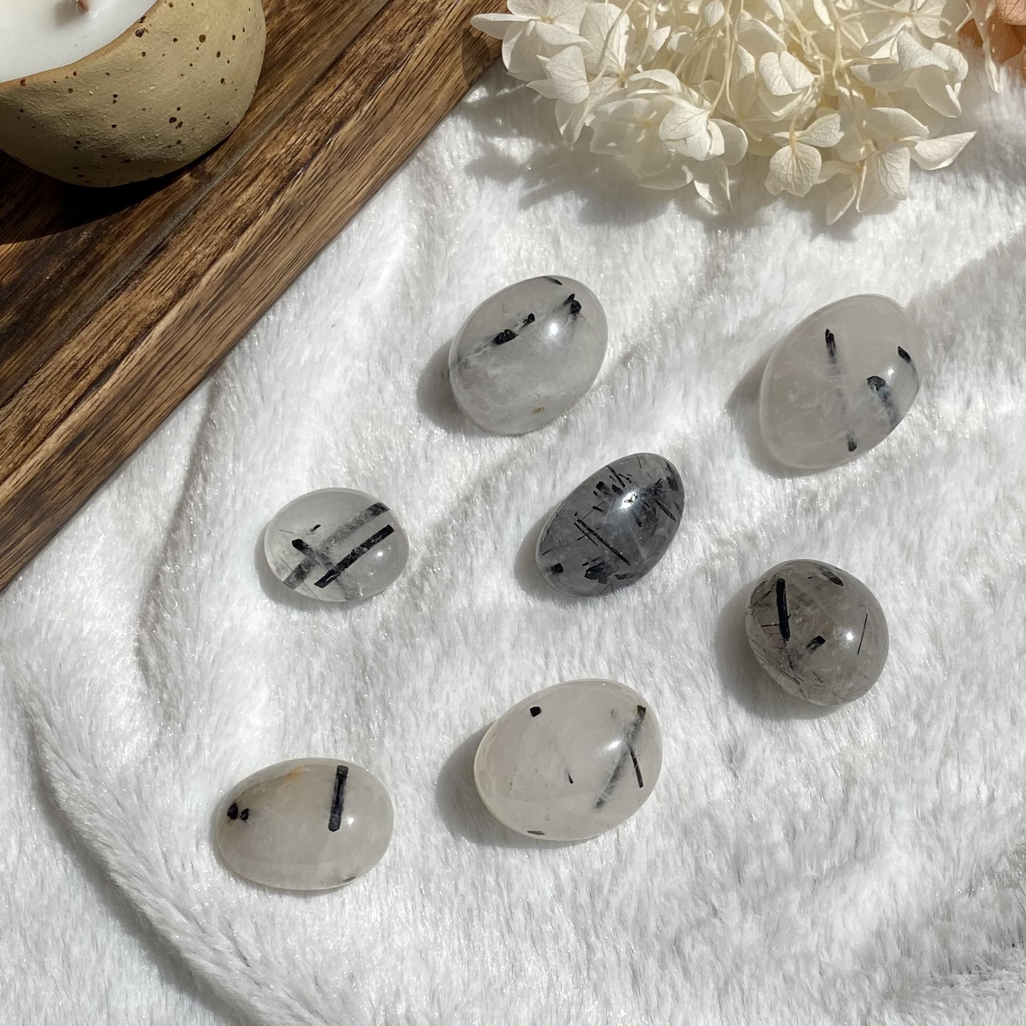 Галтовка кварца-волосатика