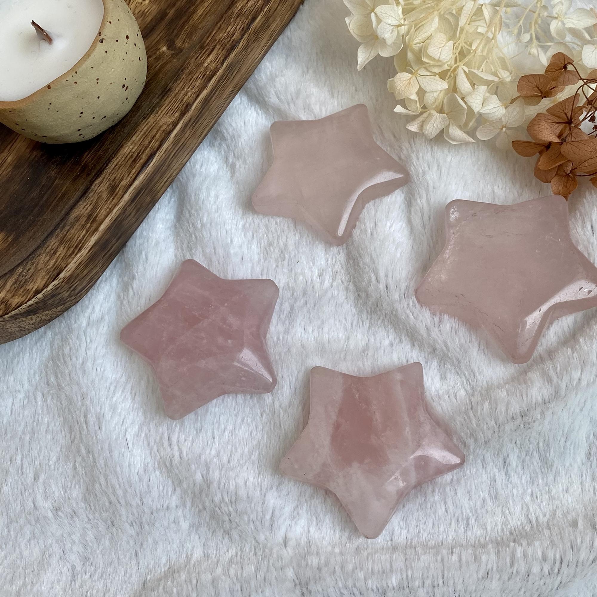 Звезда из розового кварца