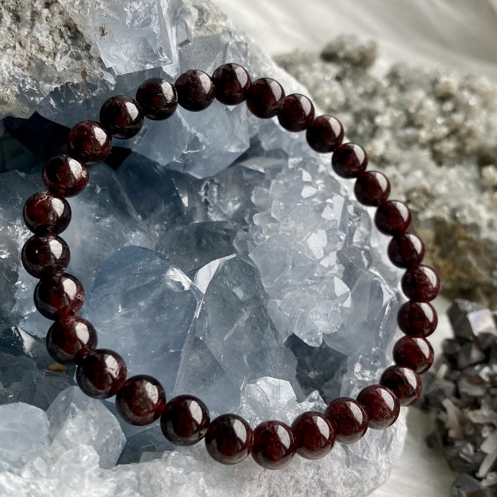 Браслет из граната (lux)