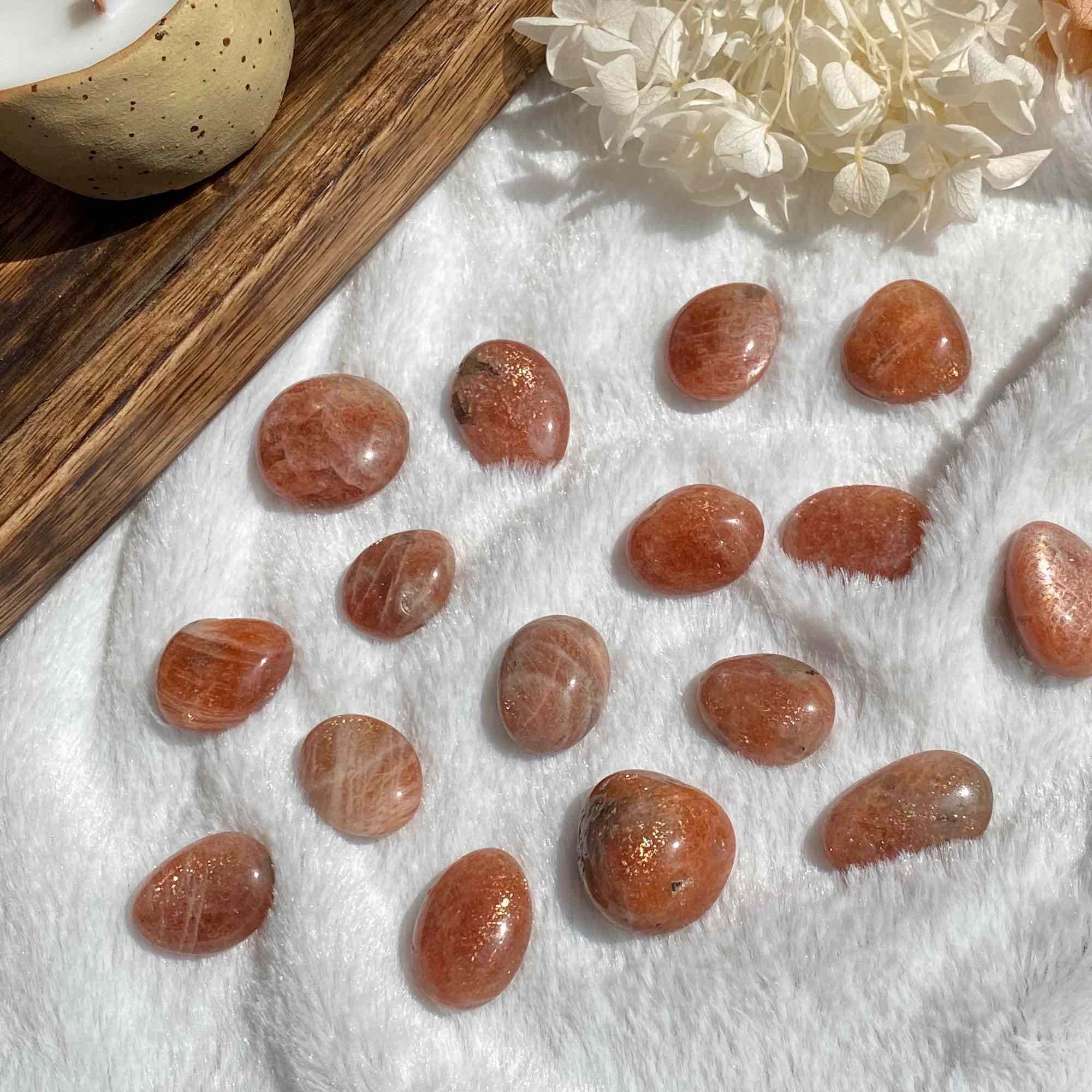 Галтовка солнечного камня