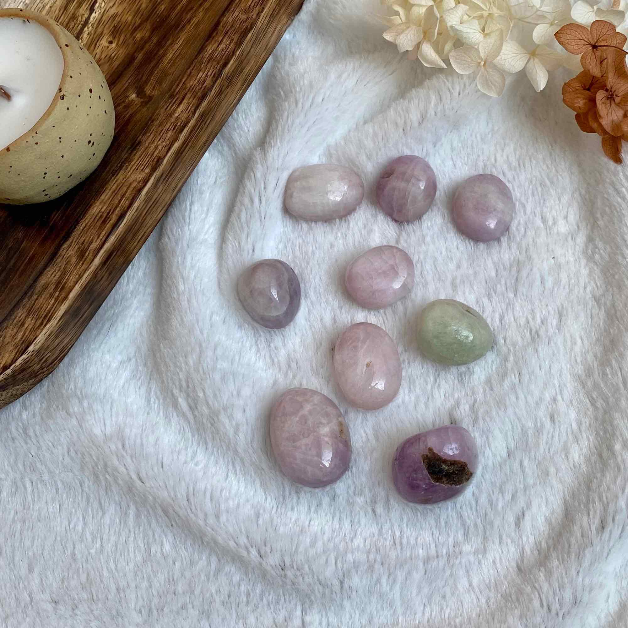 Галтовка кунцита