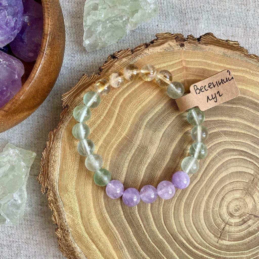 Весенний луг <аметист · флюорит · цитрин>